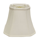 14" White Slanted Square Bell Monay Shantung Lampshade - Homeroots - Flyclothing LLC
