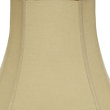 14" Pale Brown Slanted Square Bell Linen Lampshade - Homeroots