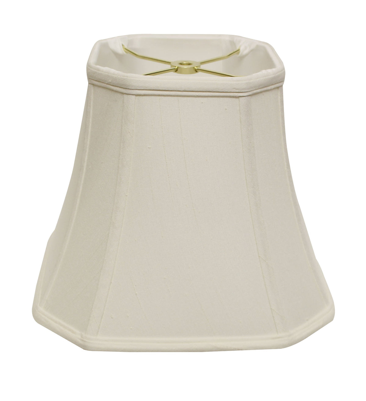 16" White Slanted Square Bell Monay Shantung Lampshade - Homeroots - Flyclothing LLC