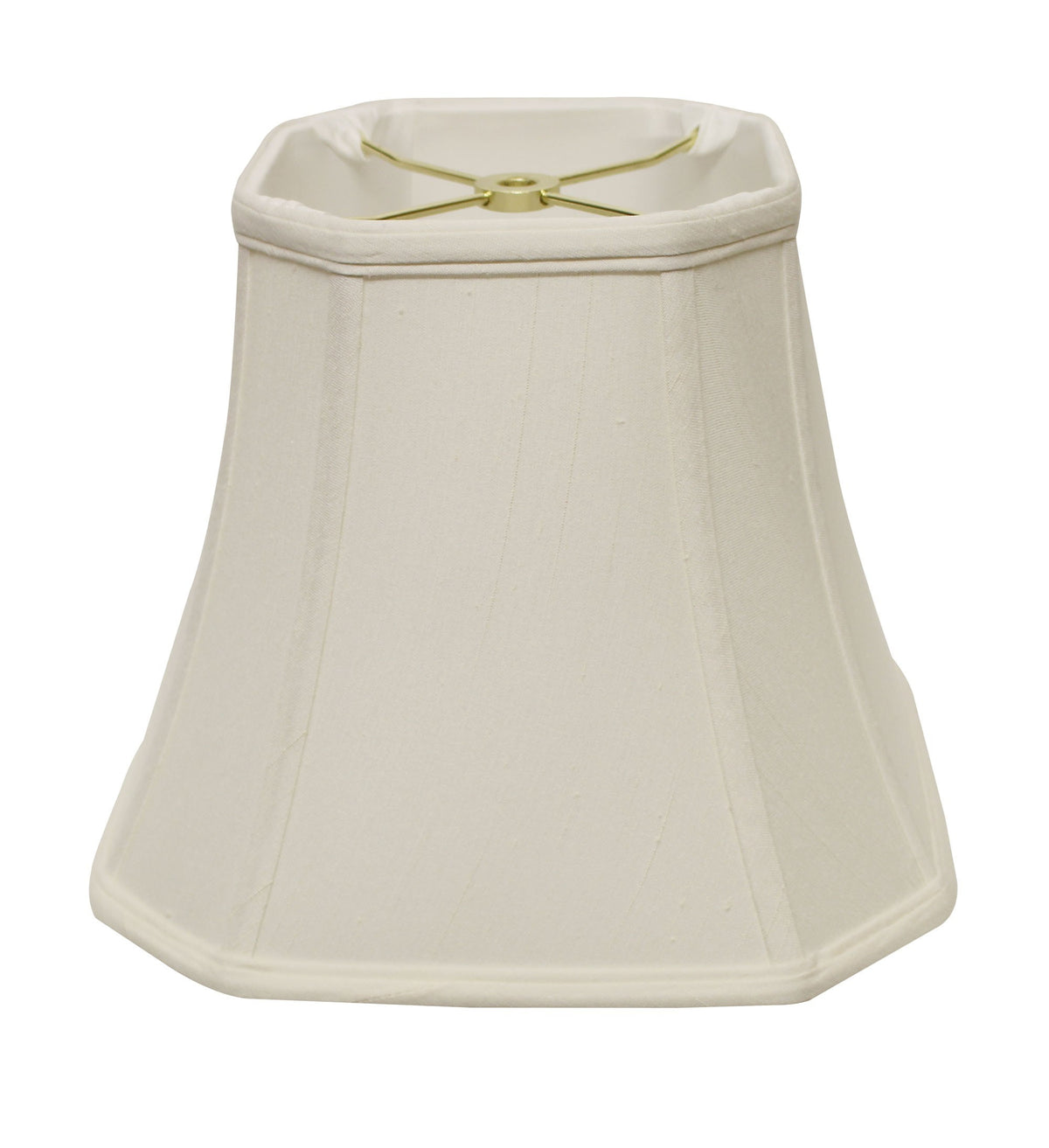 16" White Slanted Square Bell Monay Shantung Lampshade - Homeroots - Flyclothing LLC