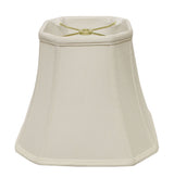 16" White Slanted Square Bell Monay Shantung Lampshade - Homeroots - Flyclothing LLC