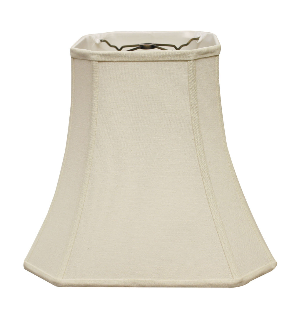 16" Inherent Slanted Square Bell Linen Lampshade - Homeroots