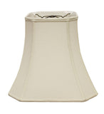 16" Inherent Slanted Square Bell Linen Lampshade - Homeroots