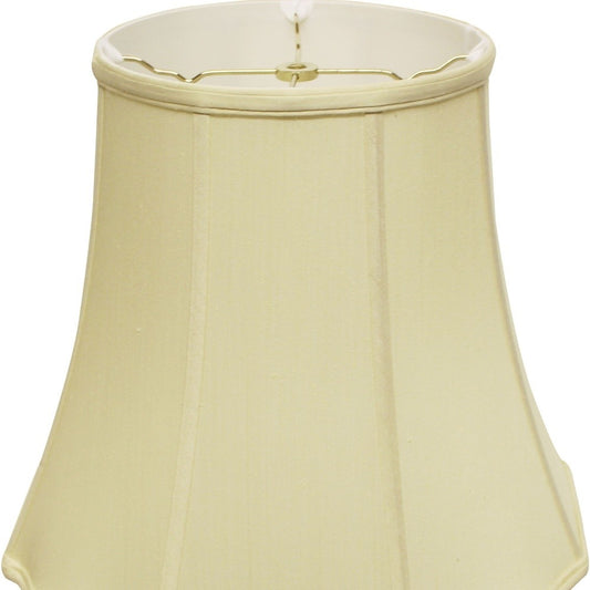 16" Antique White Premium Octagon Monay Shantung Lampshade - Homeroots