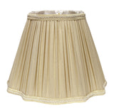 16" Pearl Grey Slanted Fancy Square Shantung Lampshade - Homeroots