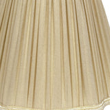 16" Pearl Grey Slanted Fancy Square Shantung Lampshade - Homeroots
