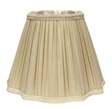 18" Pearl Grey Slanted Fancy Square Shantung Lampshade