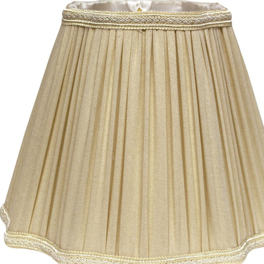 18" Pearl Grey Slanted Fancy Square Shantung Lampshade