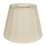 11" Ivory Slanted Crimped Box Shantung Lampshade - Homeroots - Flyclothing LLC