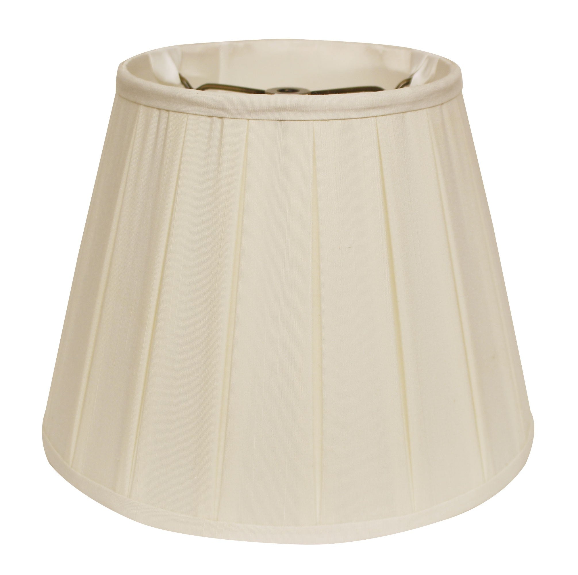 11" Ivory Slanted Crimped Box Shantung Lampshade - Homeroots - Flyclothing LLC