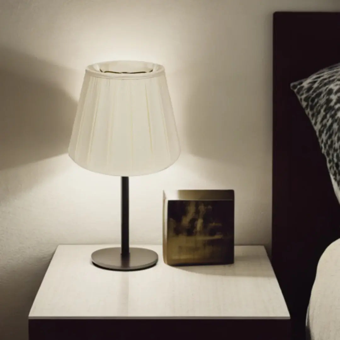 11" Ivory Slanted Crimped Box Shantung Lampshade - Homeroots - Flyclothing LLC