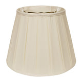 11" Ivory Slanted Crimped Box Shantung Lampshade - Homeroots - Flyclothing LLC