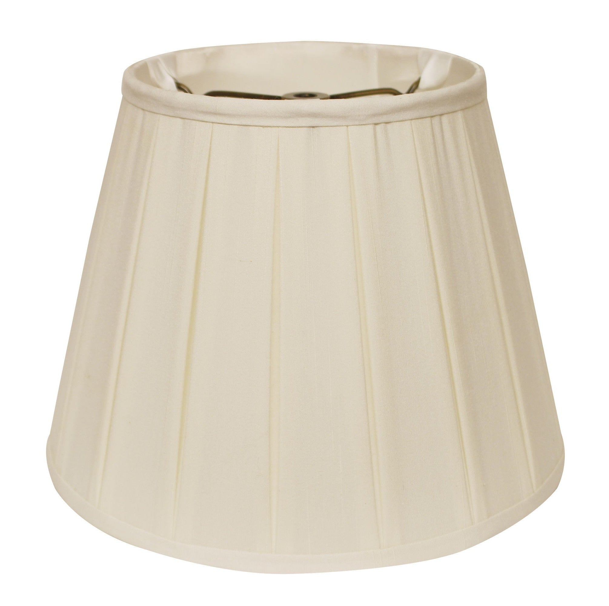 11" Ivory Slanted Crimped Box Shantung Lampshade - Homeroots - Flyclothing LLC
