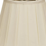 11" Ivory Slanted Crimped Box Shantung Lampshade - Homeroots - Flyclothing LLC