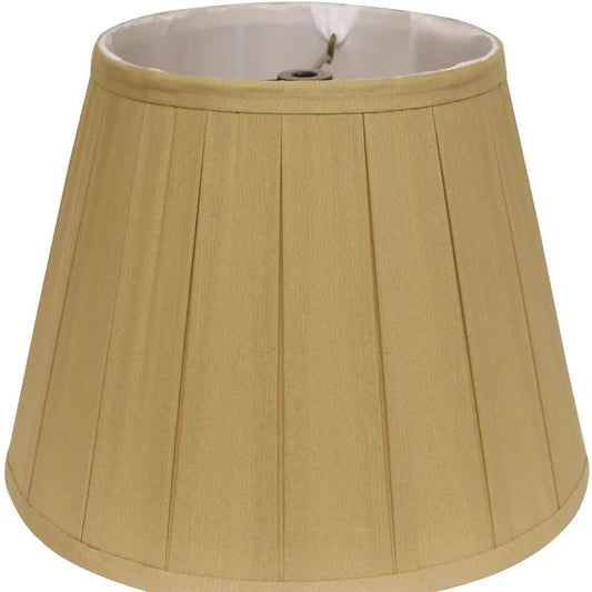 11" Primrose Slanted Crimped Box Shantung Lampshade - Homeroots