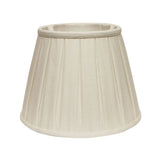 18" White Slanted Linen Lampshade with Box Pleat - Homeroots - Flyclothing LLC