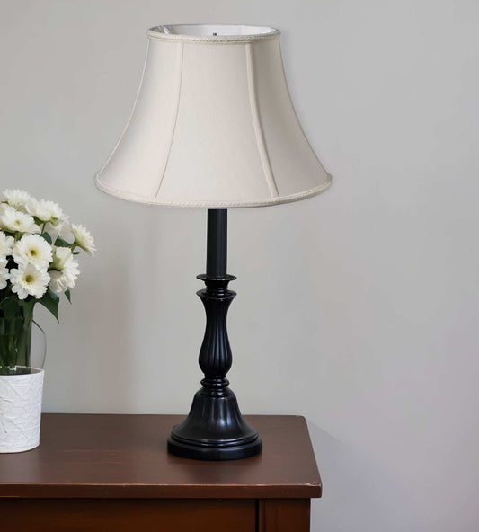 White Shantung Silk Bell Lamp Shade - Homeroots - Flyclothing LLC