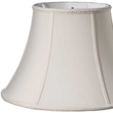White Shantung Silk Bell Lamp Shade - Homeroots - Flyclothing LLC