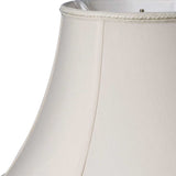 White Shantung Silk Bell Lamp Shade - Homeroots - Flyclothing LLC