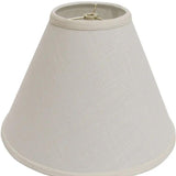 13" Off White Deep Cone Linen Lampshade - Homeroots
