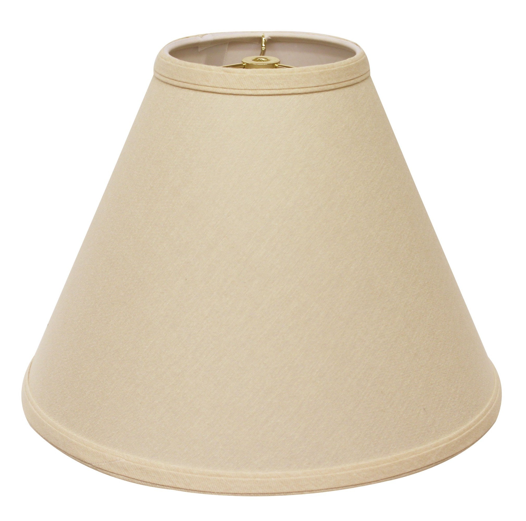13" Parchment Biege Deep Cone Linen Lampshade - Homeroots - Flyclothing LLC
