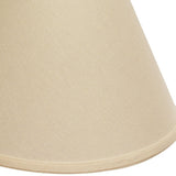 13" Parchment Biege Deep Cone Linen Lampshade - Homeroots