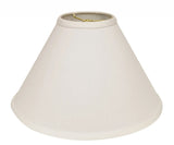 13" White Deep Cone No Slub Lampshade - Homeroots