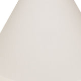 13" White Deep Cone No Slub Lampshade - Homeroots