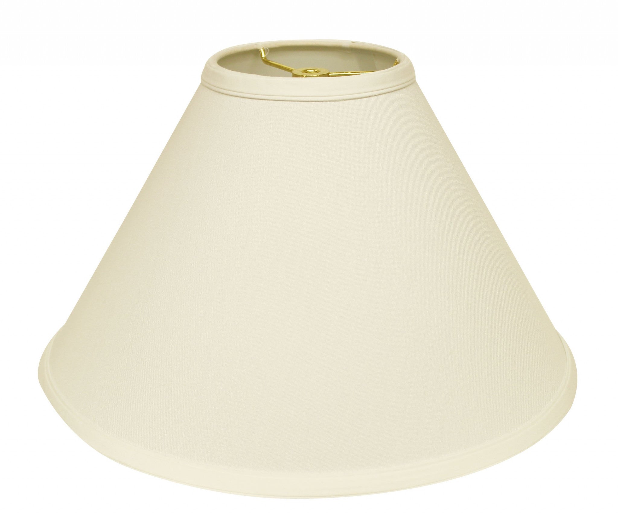 17" Ivory Deep Cone Slanted No Slub Lampshade - Homeroots - Flyclothing LLC