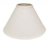 19" White Deep Cone Slanted No Slub Lampshade - Homeroots