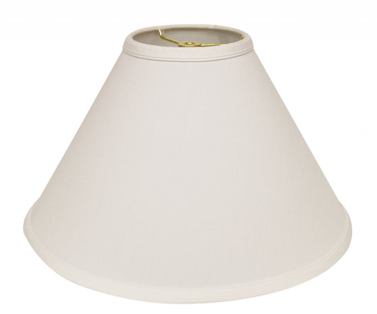 19" White Deep Cone Slanted No Slub Lampshade - Homeroots