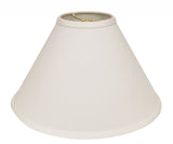 19" White Deep Cone Slanted No Slub Lampshade - Homeroots