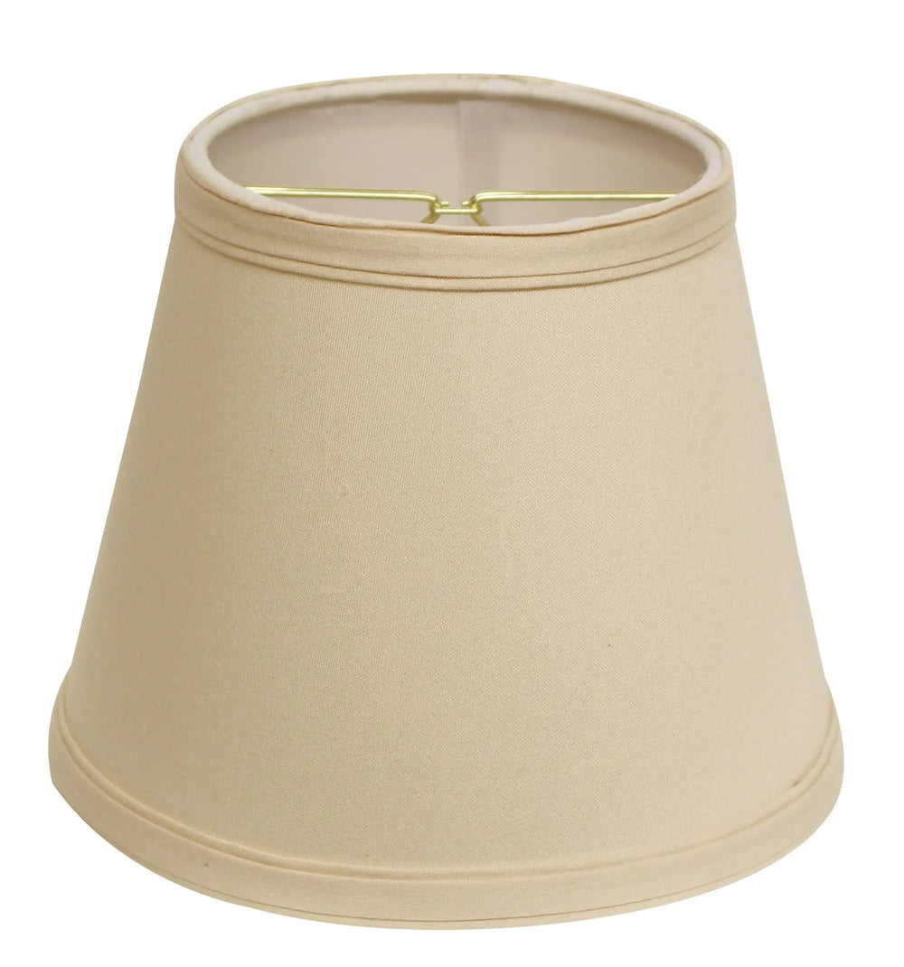 8" Slate Grey Empire Hardback Slanted No Slub Lampshade - Homeroots