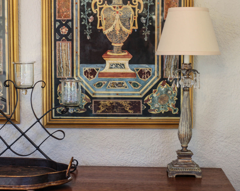 8" Slate Grey Empire Hardback Slanted No Slub Lampshade - Homeroots - Flyclothing LLC