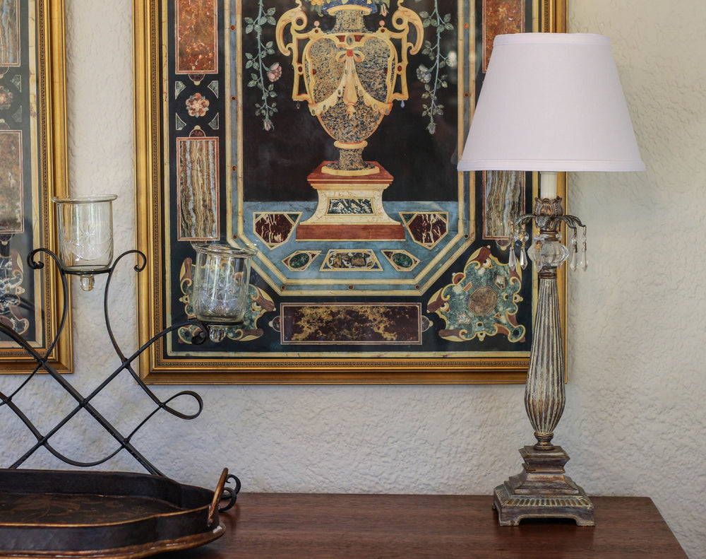 10" White Empire Hardback Slanted No Slub Lampshade - Homeroots - Flyclothing LLC