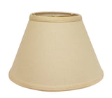 12" Parchment Beige Empire Hardback Slanted Linen Lampshade WF - Homeroots