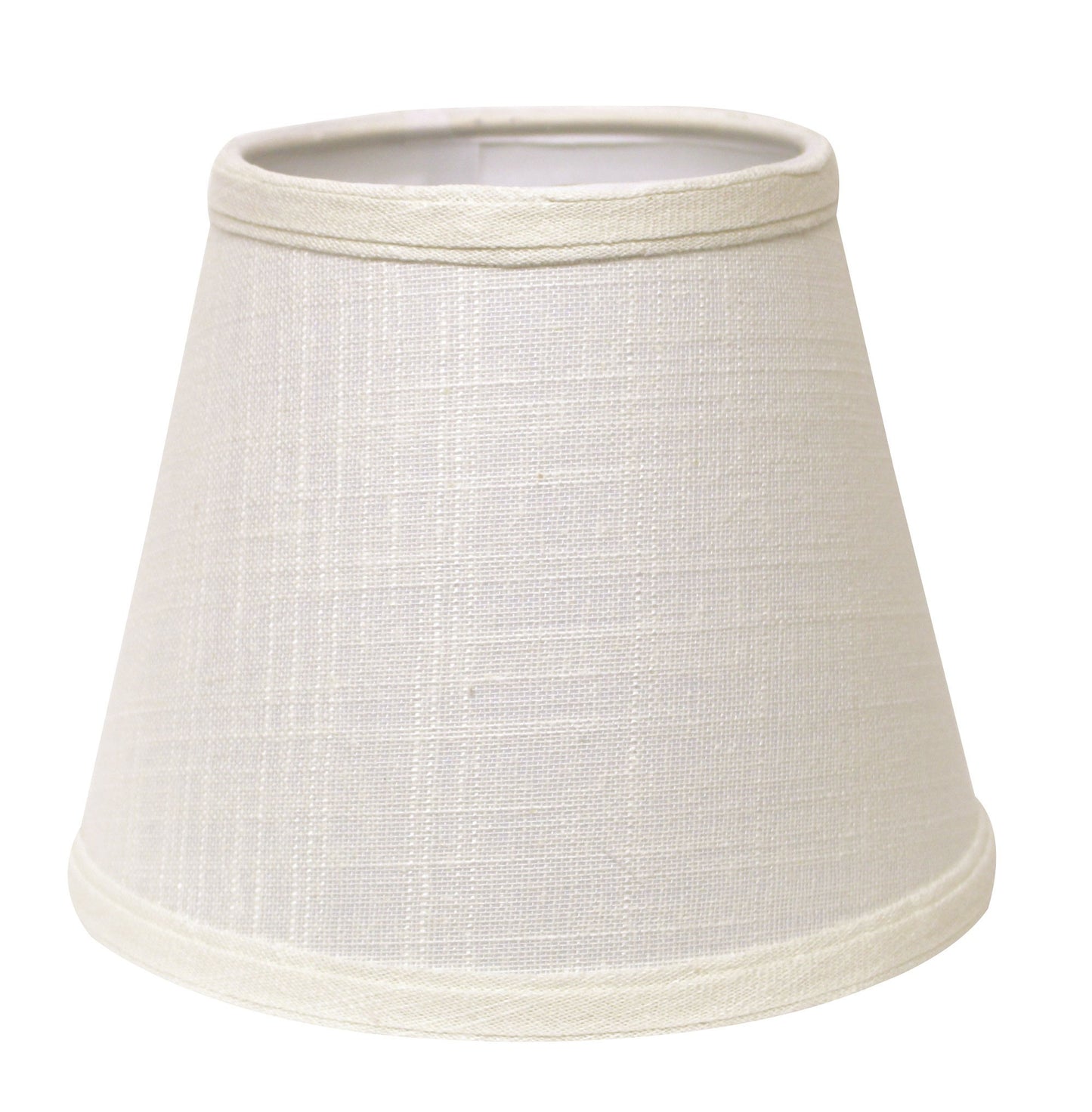 12" White Empire Hardback Slanted Linen Lampshade UF - Homeroots - Flyclothing LLC