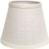 12" White Empire Hardback Slanted Linen Lampshade UF - Homeroots - Flyclothing LLC