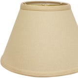 12" Parchment Biege Empire Hardback Slanted Linen Lampshade UF - Homeroots