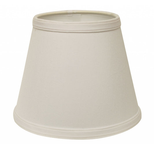 12" White Hardback Empire Slanted Slanted No Slub Lampshade - Homeroots