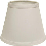 12" White Hardback Empire Slanted Slanted No Slub Lampshade - Homeroots