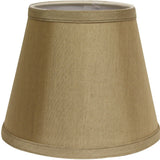 12" Pale Brown Hardback Empire Slanted Slanted No Slub Lampshade - Homeroots