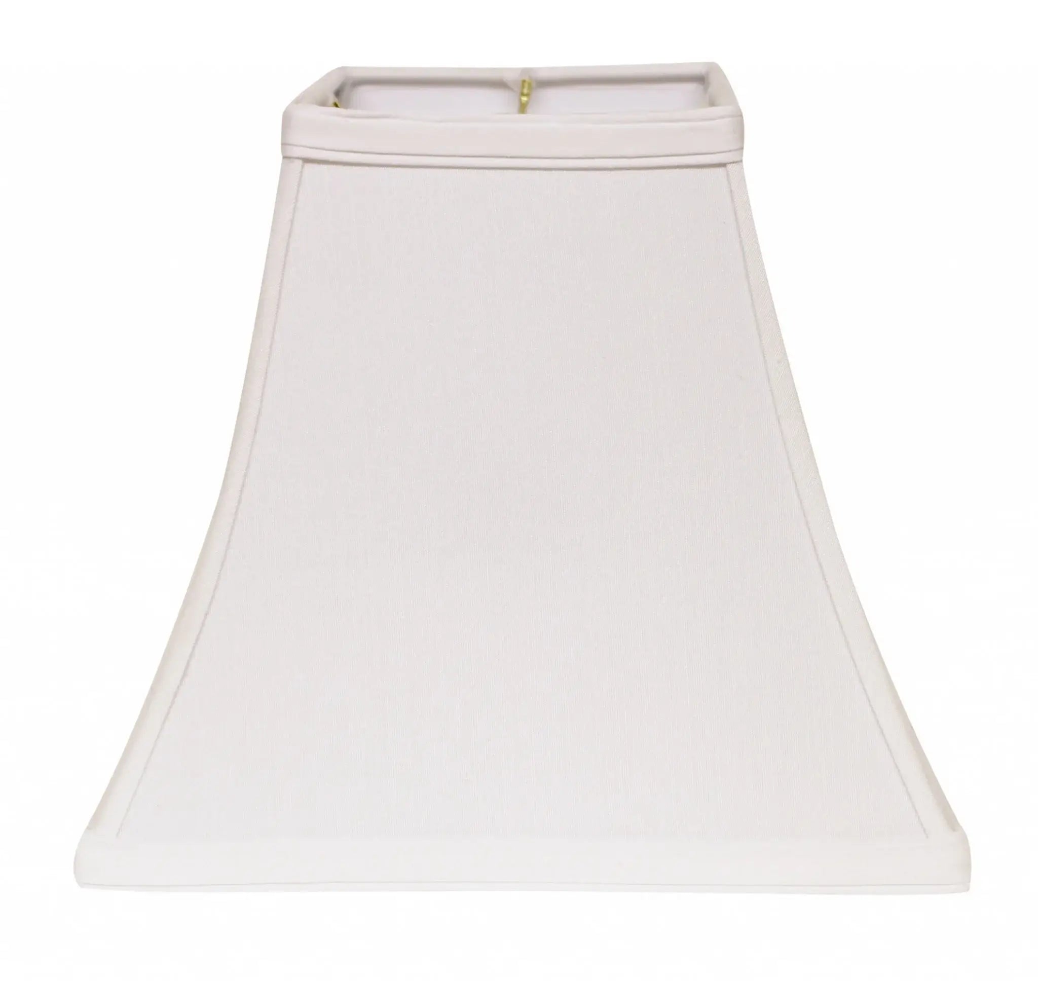 8" White Squre Bell No Slub Lampshade - Homeroots - Flyclothing LLC