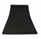 10" Black with White Lining Square Bell Shantung Lampshade - Homeroots - Flyclothing LLC