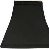 10" Black with White Lining Square Bell Shantung Lampshade - Homeroots - Flyclothing LLC