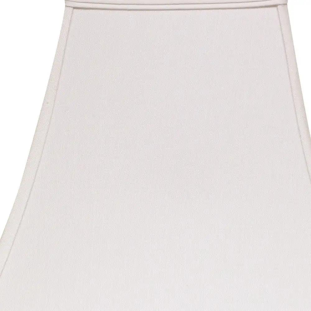 10" White Square Bell No Slub Lampshade - Homeroots - Flyclothing LLC