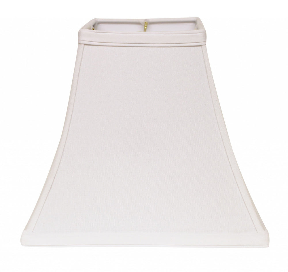 10" White Square Bell No Slub Lampshade - Homeroots - Flyclothing LLC