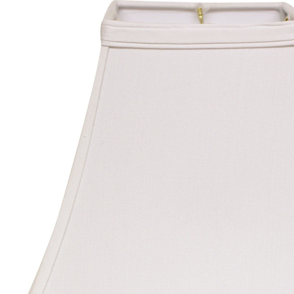 10" White Square Bell No Slub Lampshade - Homeroots - Flyclothing LLC