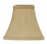 10" Pale Brown Square Bell No Slub Lampshade - Homeroots