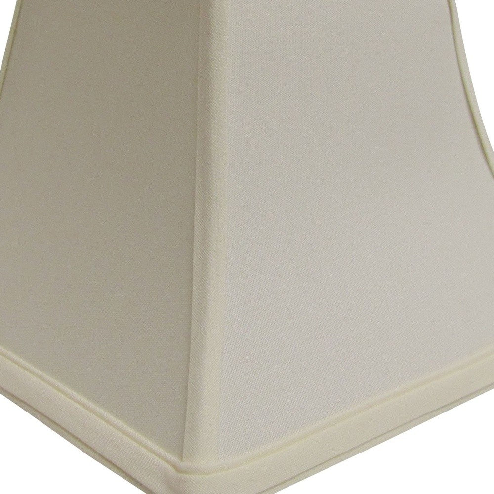 12" Ivory Square Bell No Slub Lampshade - Homeroots - Flyclothing LLC